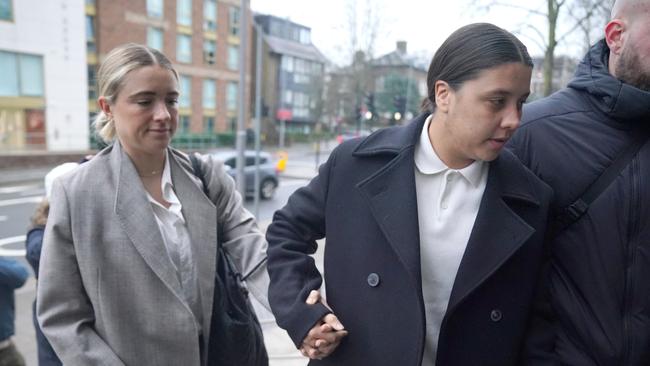 Kristie Mewis (left) and Sam Kerr were also discussed on the program. (Photo by Jonathan Brady/PA Images via Getty Images)