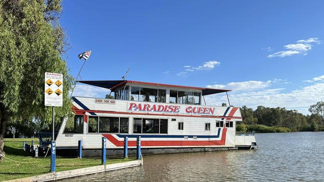 Treasured cruise boat 'Paradise Queen' docked safely after being saved from sinking on Lake Mulwala on Monday night