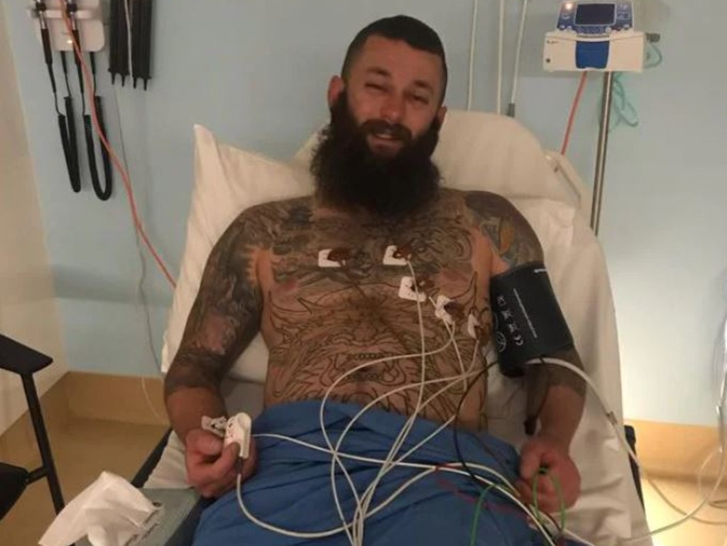 Kyle Goodwin in hospital after a breathing incident.