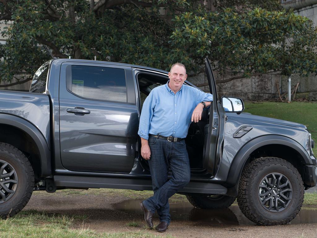 Big cars, like the Ford Ranger, are very popular among Aussie motorists. Picture: Daily Telegraph / Flavio Brancaleone