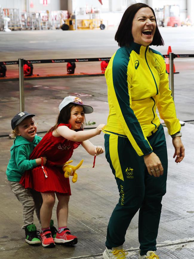 Chef de mission Anna Meares arrives in Sydney. Picture: Rohan Kelly