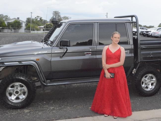 Katie Bell at the Dalby Christian College Formal