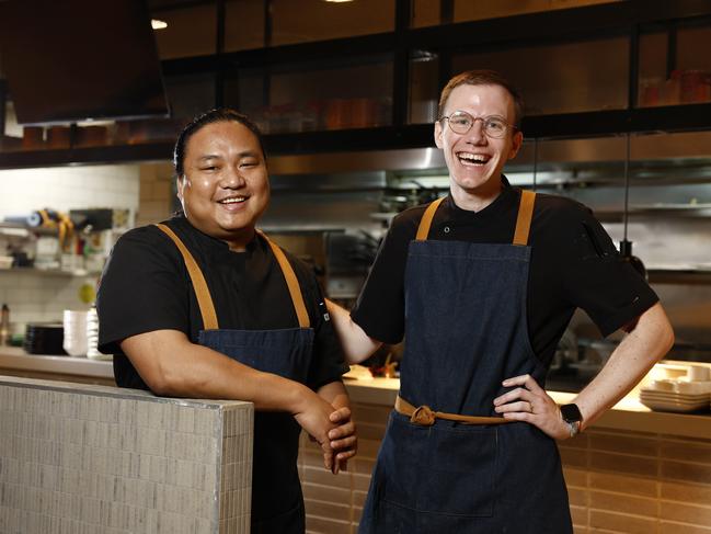 Pictured at the Coronation Club in Burwood are chefs Mark Anthony Dizon and Theo Peron who are entering dishes in the 2024 Perfect Plate Awards. Picture: Richard Dobson