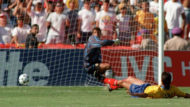 Andre Escobar’s fateful own goal at the 1994 World Cup