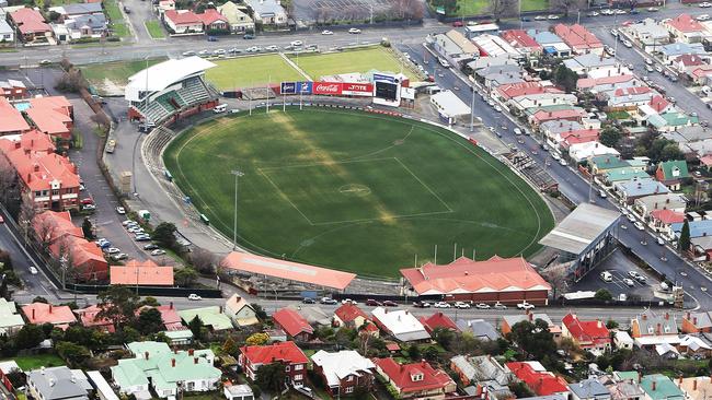generic aerials in Tasmania. North Hobart Oval