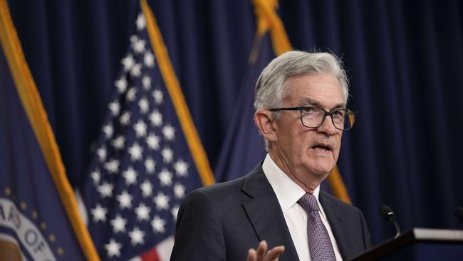 US Fed chair Jerome Powell’s decision to go fast or slowdown on rate rises has global repercussions. Picture: Drew Angerer/Getty Images