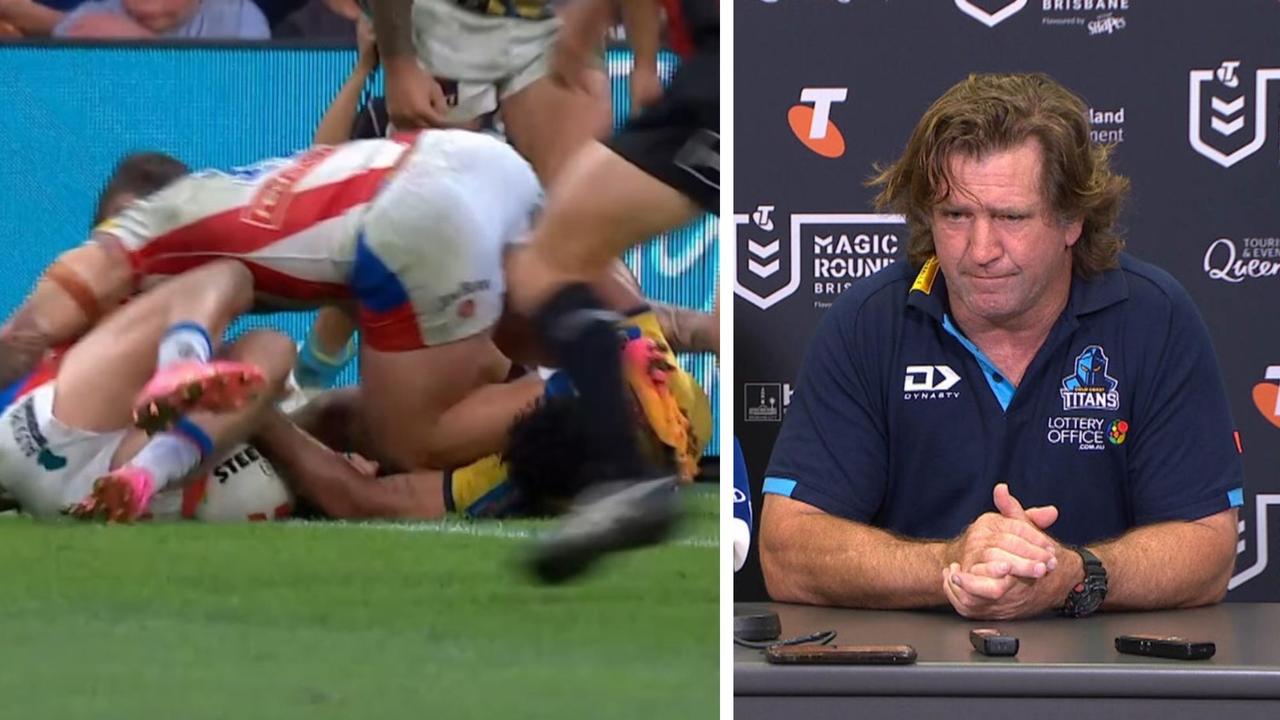 Des Hasler went nuclear. Photo: Fox Sports