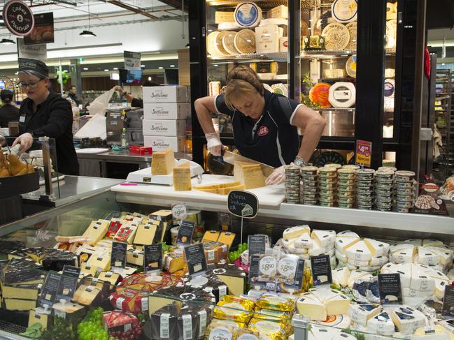 Ritchies Supa IGA Dromana’s impressive international cheese bar.