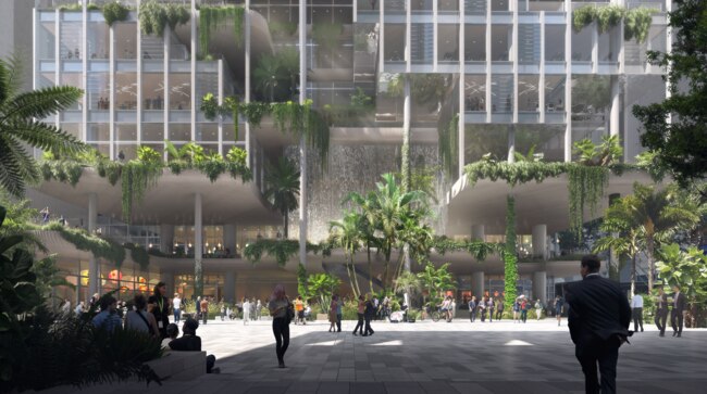 Artist's impression of the new Albert St precinct