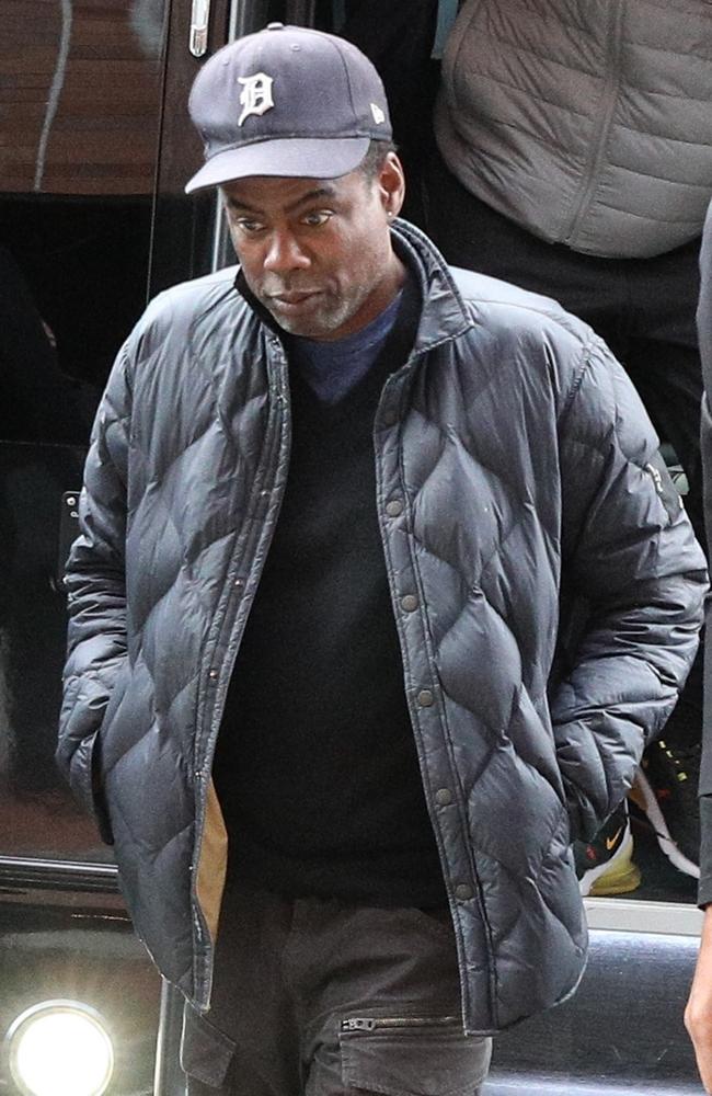 Chris Rock arrives at the Wilbur Theatre ahead of his first show in Boston. Picture: Backgrid