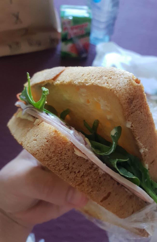 Tara Whitehead has photographed the meals she’s been given while in hotel quarantine in Cairns. She pays $60/day for food.