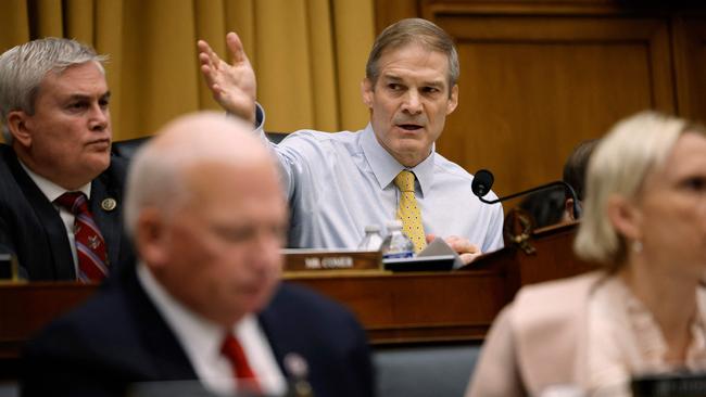 House Judiciary Committee Chairman Jim Jordan (top right). Picture: Getty Images via AFP.