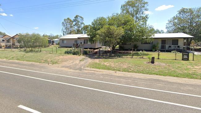 The section of road on Charles St, Roma where a drink driver skidded and crashed into a property fence. Picture: Google Maps.