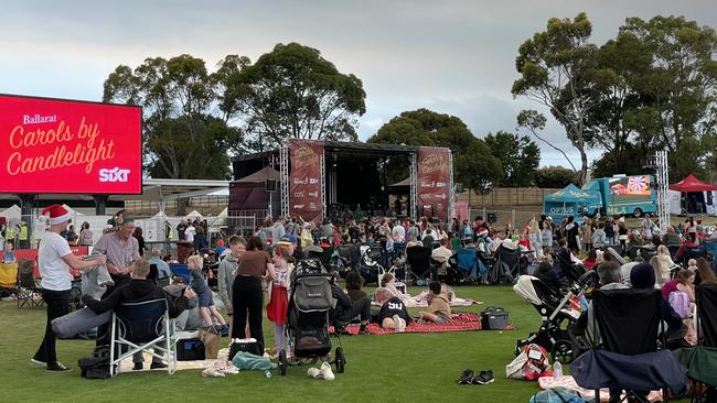 Ballarat's 2024 Carols by Candlelight at Mars Stadium.