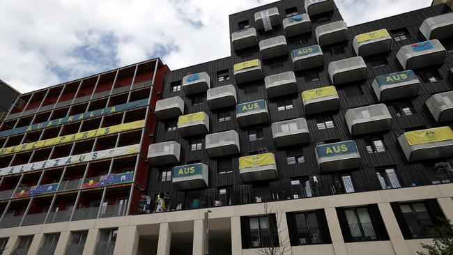 The Australian accomodation at the Village. Photo by Maja Hitij/Getty Images.