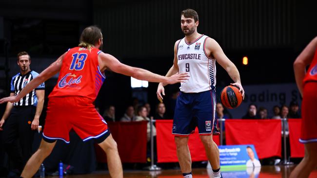 Tom Dawson of Newcastle in the NBL1 East. Picture: James O'Donohue Photography