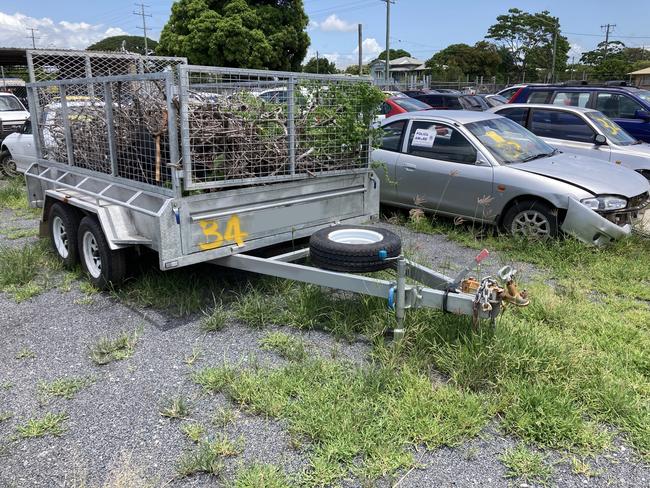 Mackay Regional Council will auction an abandoned Titanium Dual Axle Box Trailer on Friday February 25 to Friday March 4. Picture: Lloyds Auctions