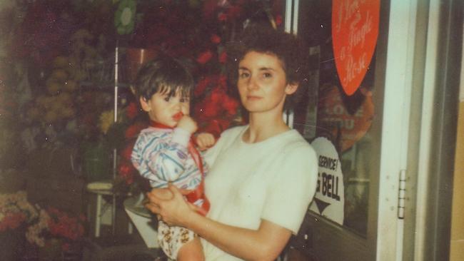 Winston Jeffrey and his Mum, Moira Jeffrey 1977 at the Parramatta Rd Florist shop.