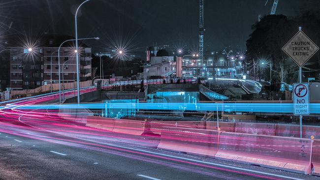 The WestConnex construction site. Pic: Gordon McComiskie