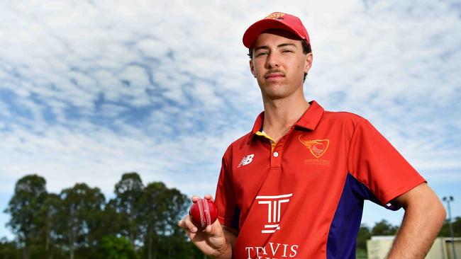 Sunshine Coast Scorchers player, Brodie Murphy, who has been selected in the Queensland U19 team for the National Titles in Adelaide. Picture: Patrick Woods.