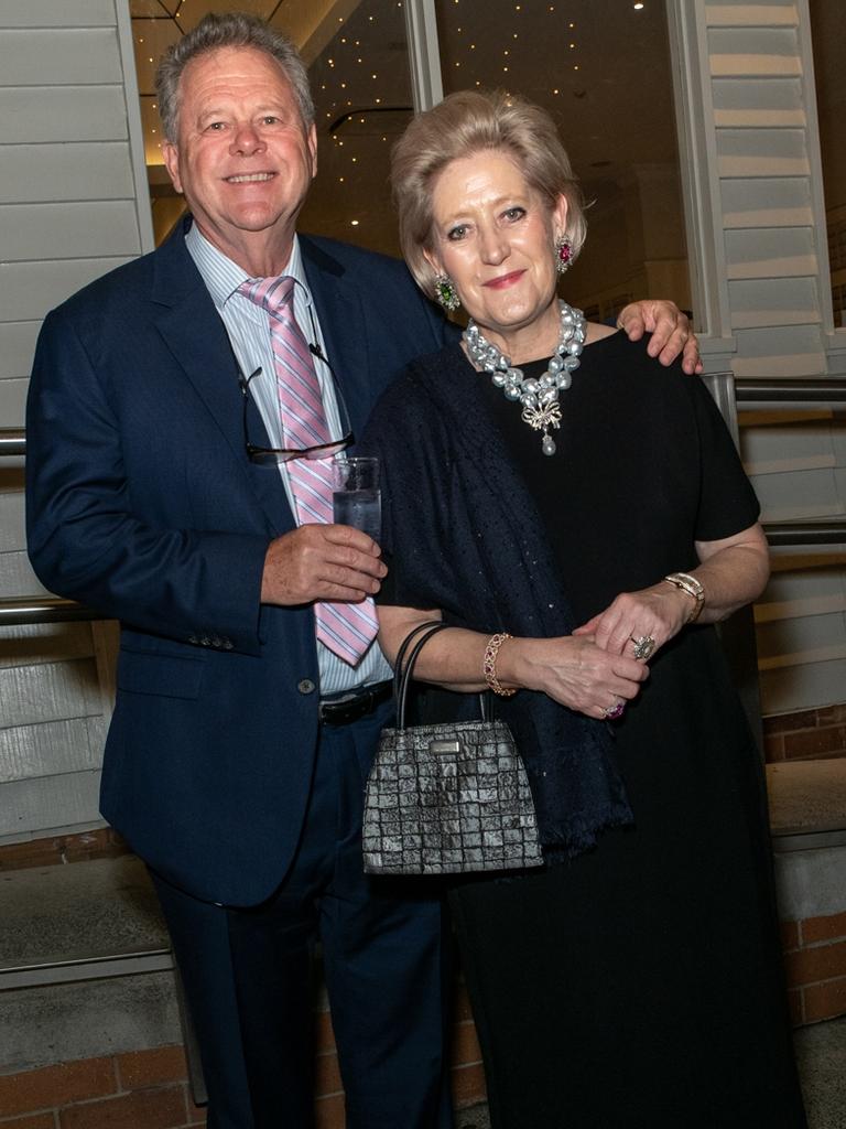 Margot McKinney with Peter Kedwell at the 2021 QBI gala dinner