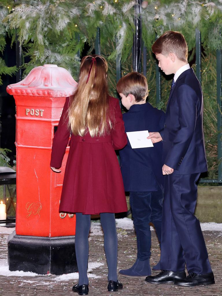 The Wales children posted special letters. Picture: Getty Images