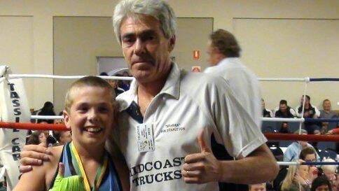 Mitchel Stapleton was a wrecking ball coming through the amateur junior ranks. Pictured here with his dad ‘Sparra’.