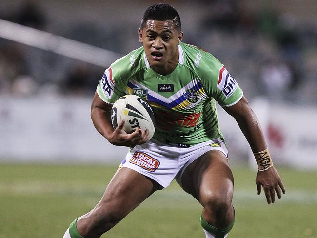 Anthony Milford made his NRL debut with the Raiders.