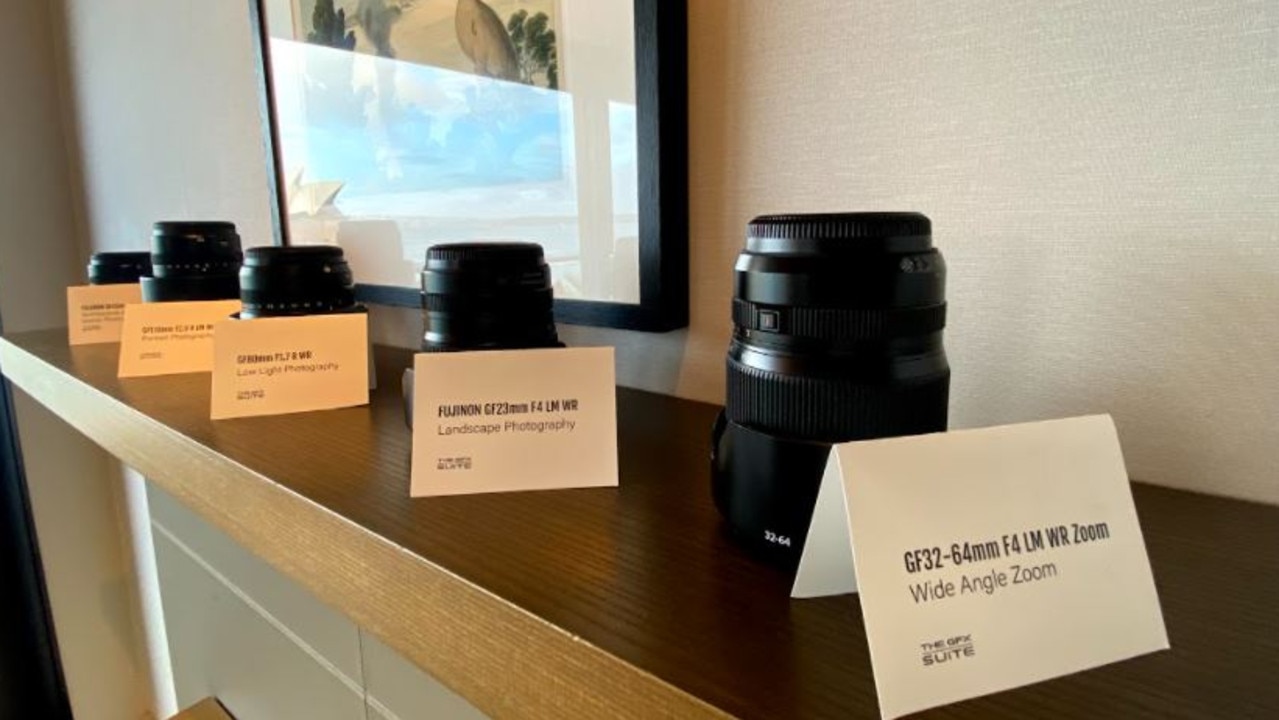 All the camera lenses available within your suite.