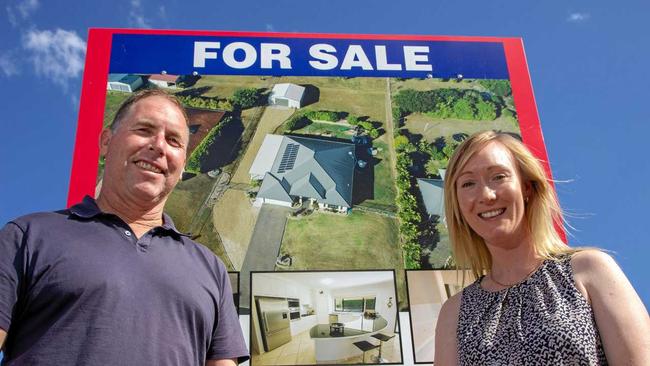 CHANGING FACES: Derek Qualischefski and Allison Graham, from Gatton Real Estate, say buyer demographics in the Lockyer Valley are changing. Picture: Dominic Elsome