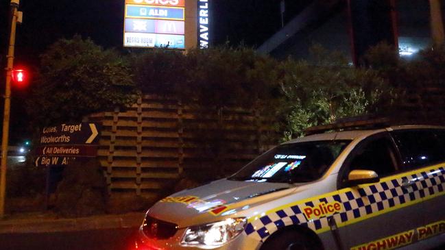 Police outside Waverley Gardens in March last year. Picture: Patrick Herve