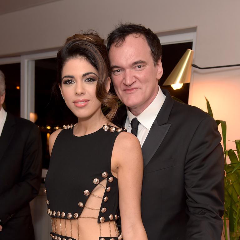 Quentin Tarantino and his wife Daniella Pick are expecting their second child together. Picture: Antony Jones/Getty Images for Sony Pictures.