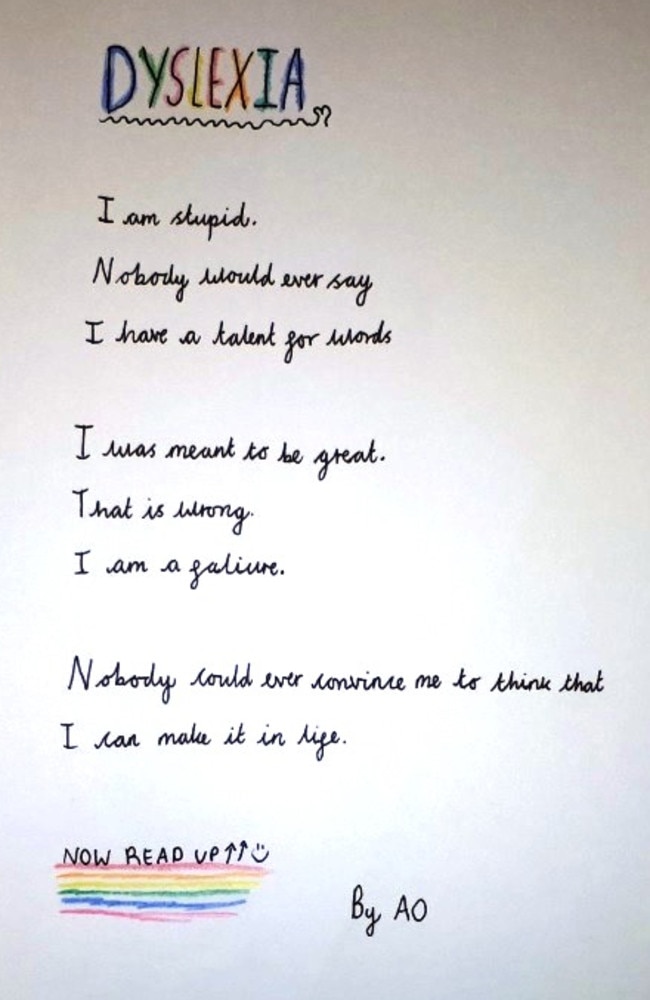 The student's poem has gone viral. 