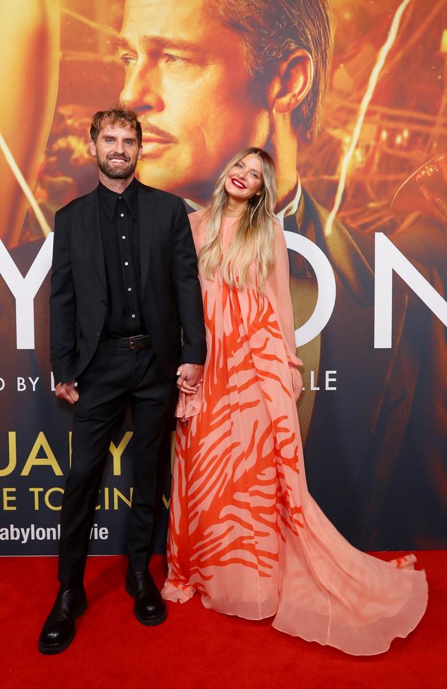 Joel Patfull and Elle Ferguson. Picture: Lisa Maree Williams/Getty Images