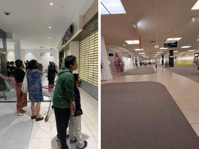 Chaos at iconic Myer's insane closing down sale