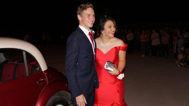 Dean Cosgrove and Nancy Allen at the St John's Formal in Roma on Friday night.