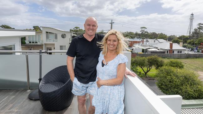 Gary and Gabrielle Burton are selling their McCrae beach house of the past decade. Picture: Jason Edwards.