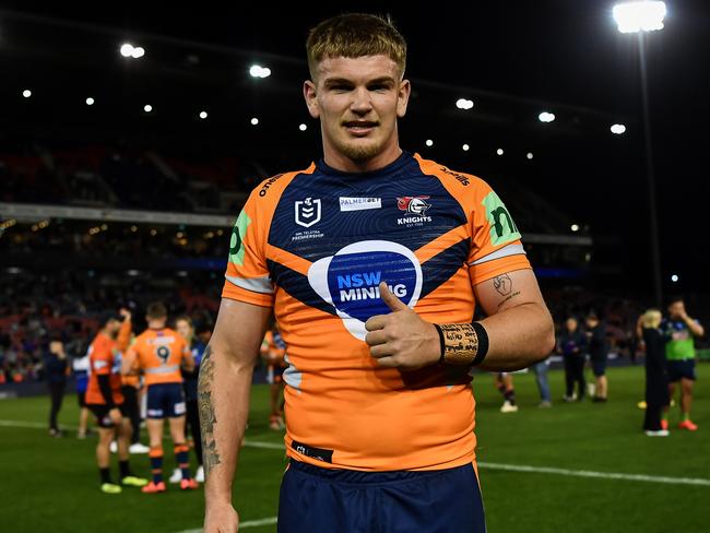 Oryn Keeley of the Newcastle Knights. Picture: NRL Photos/Gregg Porteous