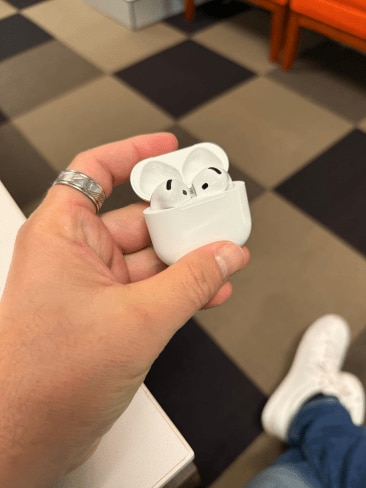 Apple Airpods 4 with Active Noise Cancellation. Picture: Troy Nankervis