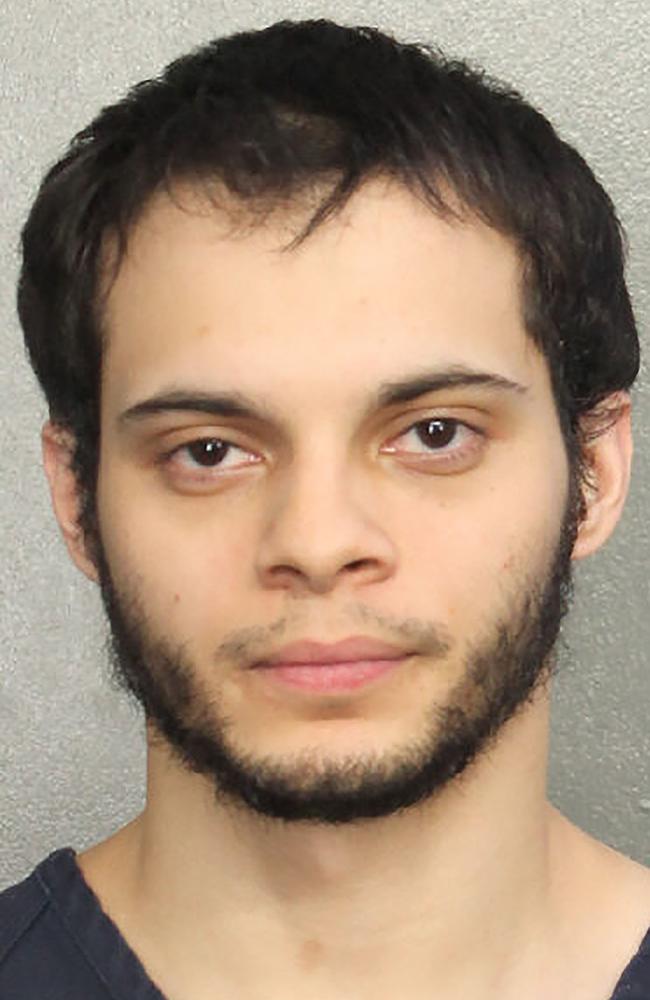 Alleged Fort Lauderdale airport gunman Esteban Santiago was arrested after the carnage on Friday which left five people dead. Picture: Splash News