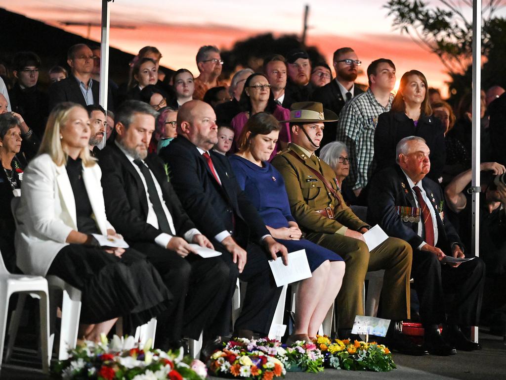 Bray Park-Strathpine RSL sub branch ANZAC day dawn service. Thursday April 25, 2024. Picture, John Gass