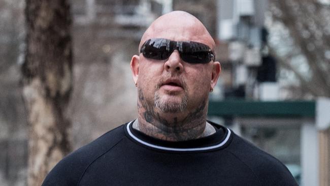 Comanchero bikie Mick Murray was arrested in a tax fraud operation. Picture: Jake Nowakowski