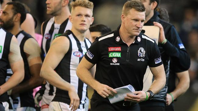 Nathan Buckley was disappointed with his team’s effort against Richmond. Picture: Wayne Ludbey