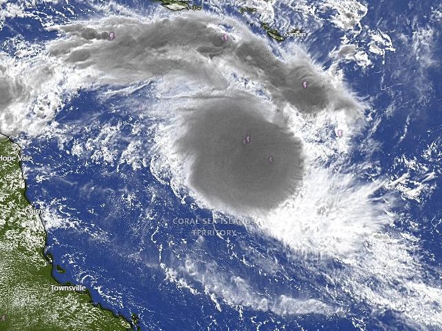 Tropical Cyclone Alfred off the Qld coast on Sunday.