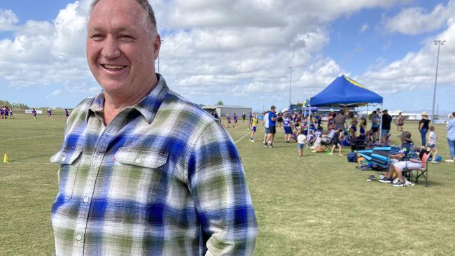 Mackay mayoral candidate Steve Jackson at the Steve Jackson Gala Day at Abbott Park on September 15, 2023. Photo: Toby Crockford.