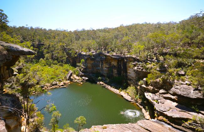 Several people have been injured or killed after jumping or falling into the water at Mermaids Pool in the past few years. Picture: supplied.