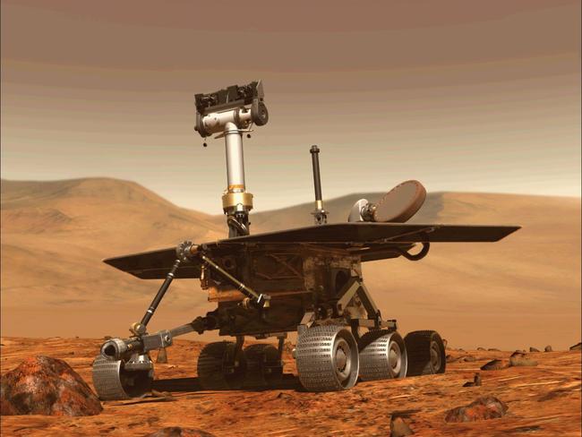 (FILES) This file computer generated image obtained on August 31, 2018 shows the Opportunity rover of NASA part of the Mars planet exploration program. - US space agency NASA will make one final attempt to contact its Opportunity Rover on Mars late February 12, 2019, eight months after it last made contact.  The agency also said it would hold a briefing February 13, 2019, during which it will likely officially declare the end of the mission.Opportunity landed on Mars in 2004 and covered 28 miles (45 kilometers) on the planet, securing its place in history after lasting well beyond its expected 90-day mission. (Photo by - / NASA / AFP) / RESTRICTED TO EDITORIAL USE - MANDATORY CREDIT "AFP PHOTO / NASA " - NO MARKETING - NO ADVERTISING CAMPAIGNS - DISTRIBUTED AS A SERVICE TO CLIENTS