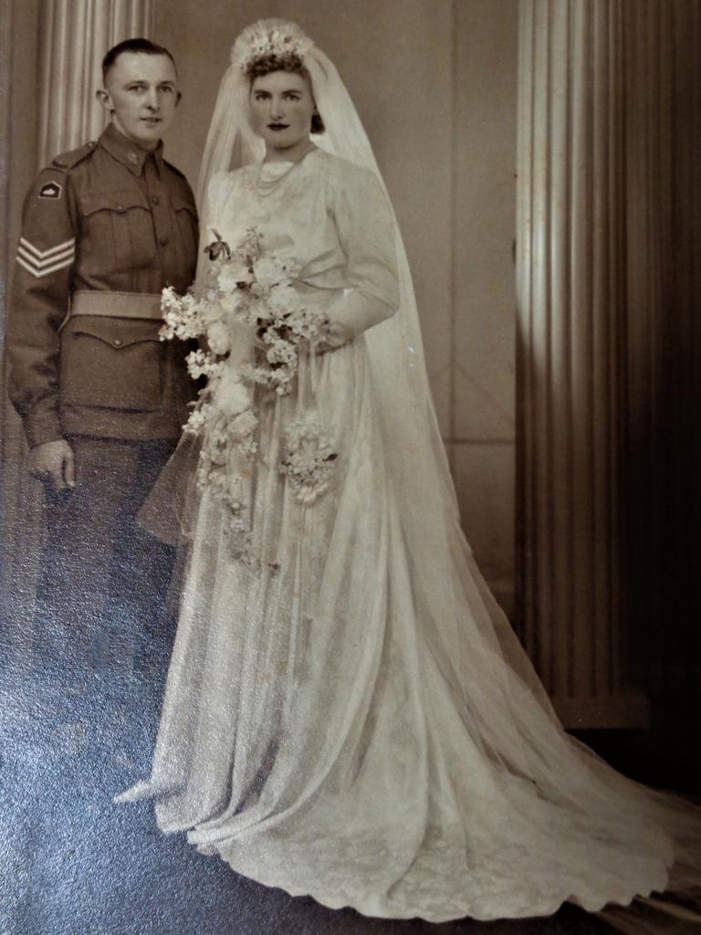 “Ralph and Beryl Horner married during WWII. They had lived through the Great Depression as teenagers and Ralph was born during the Spanish Flu epidemic 1919. Son Warwick is inspired by the tenacity and hopes of those now passed.” Picture: Supplied by Warwick Horner