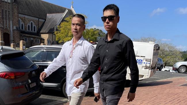 Nam Ha Pham (left) and Henry Pham outside Lismore District Court. Picture: Savannah Pocock/NewsLocal