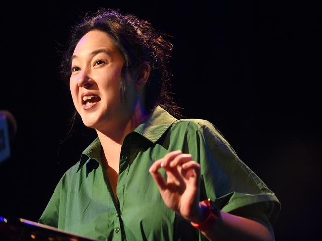 Greens MP for Newtown Jenny Leong at the party’s campaign launch in 2023. Picture: NCA NewsWire / Jeremy Piper